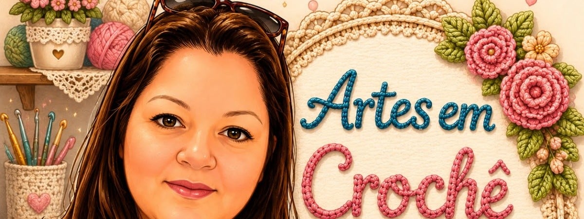 Capa de Artes em crochê