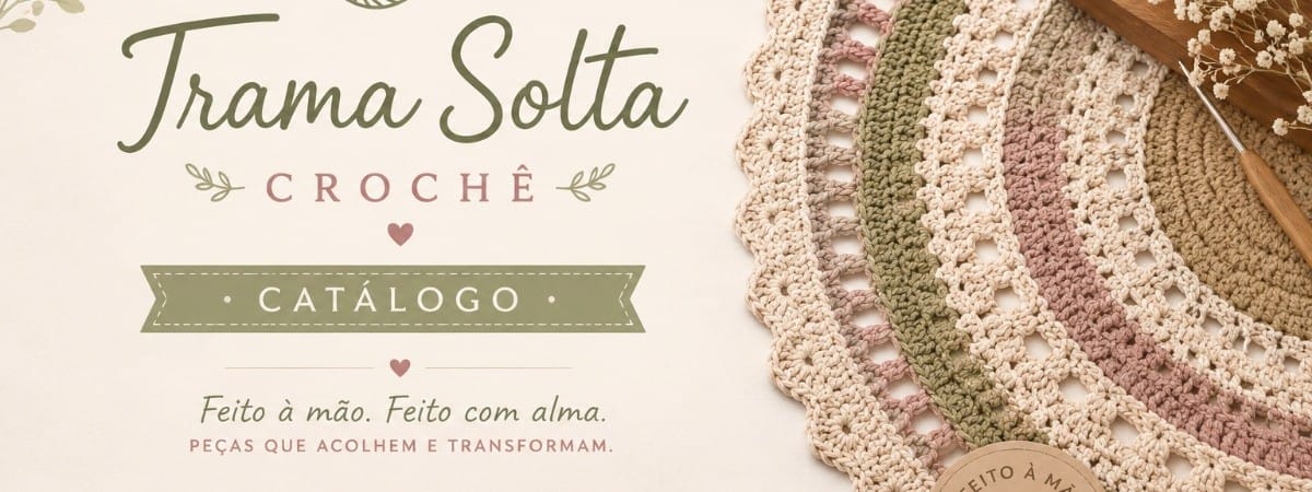 Capa de Trama Solta Crochê