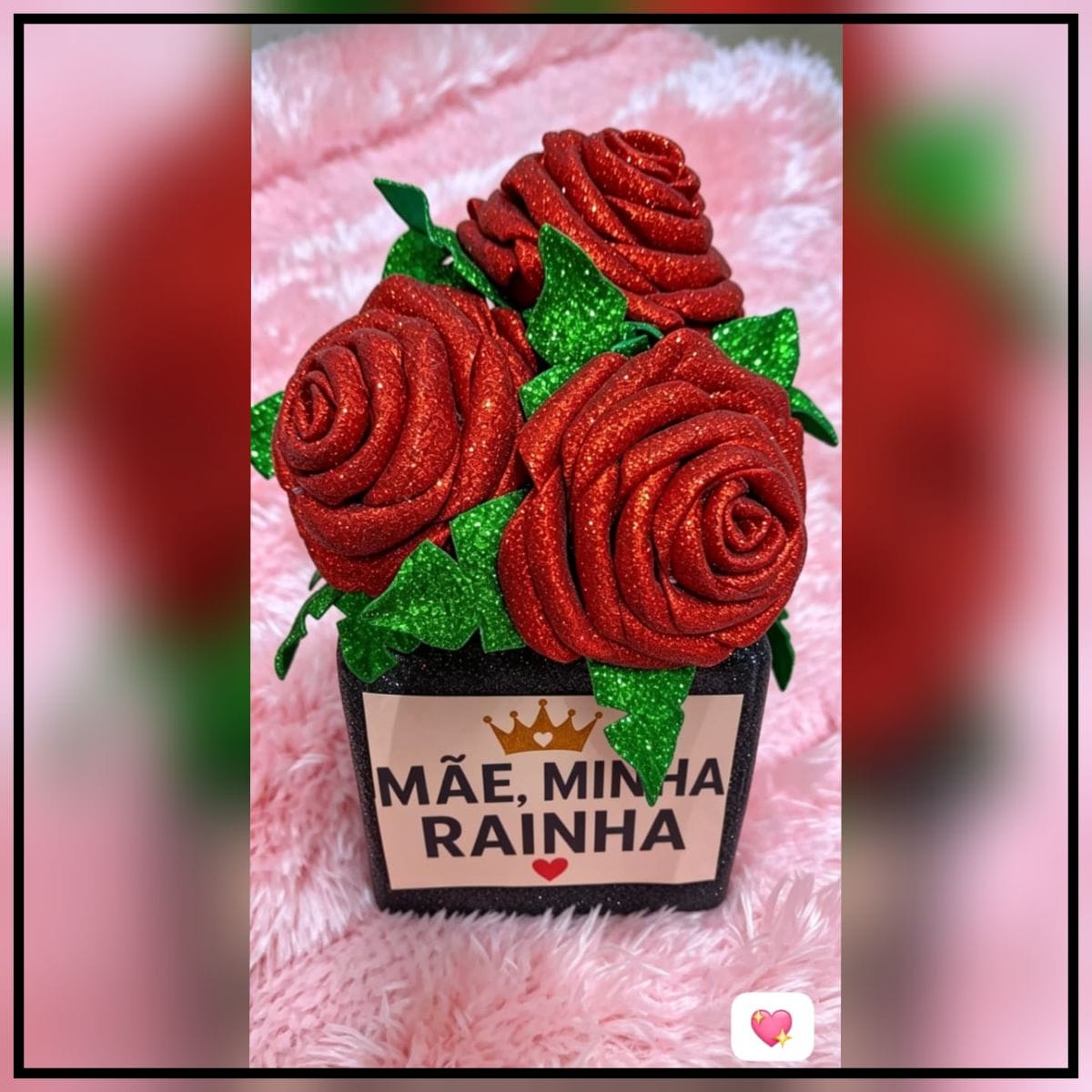 Caixa com 4 rosas