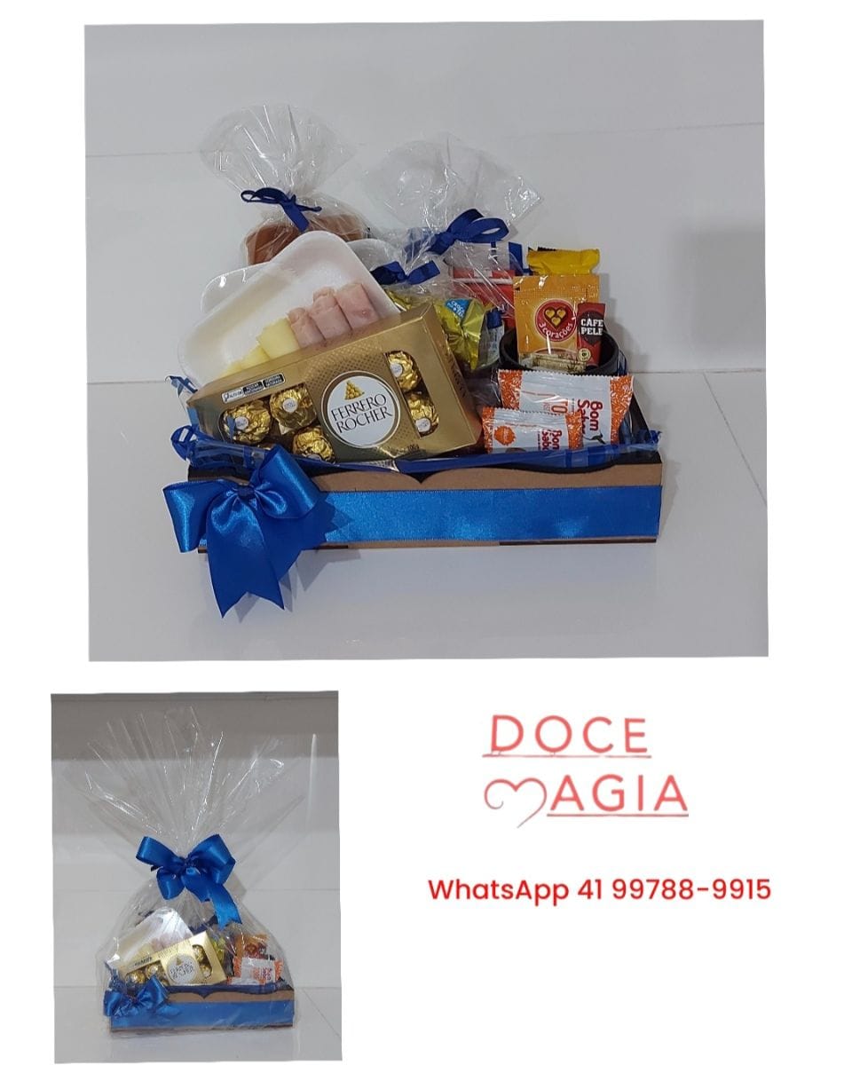 0004 CAFÉ DA MANHÃ/TARDE NA BANDEJA (AZUL)