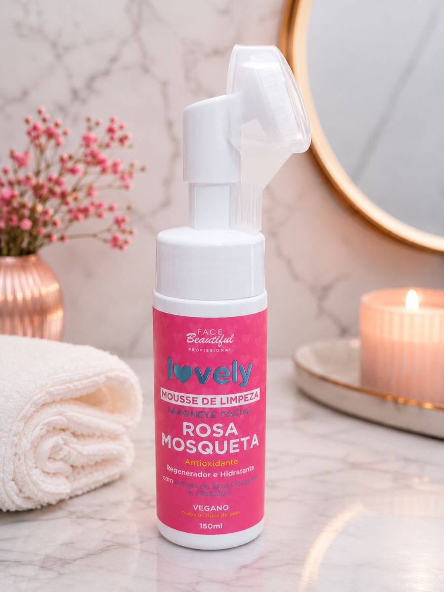Mousse de limpeza facial Rosa Mosqueta Lovely