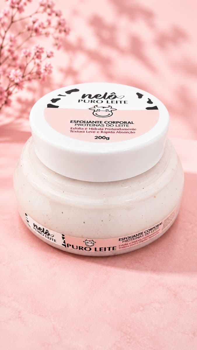 Esfoliante corporal Nelô puro leite