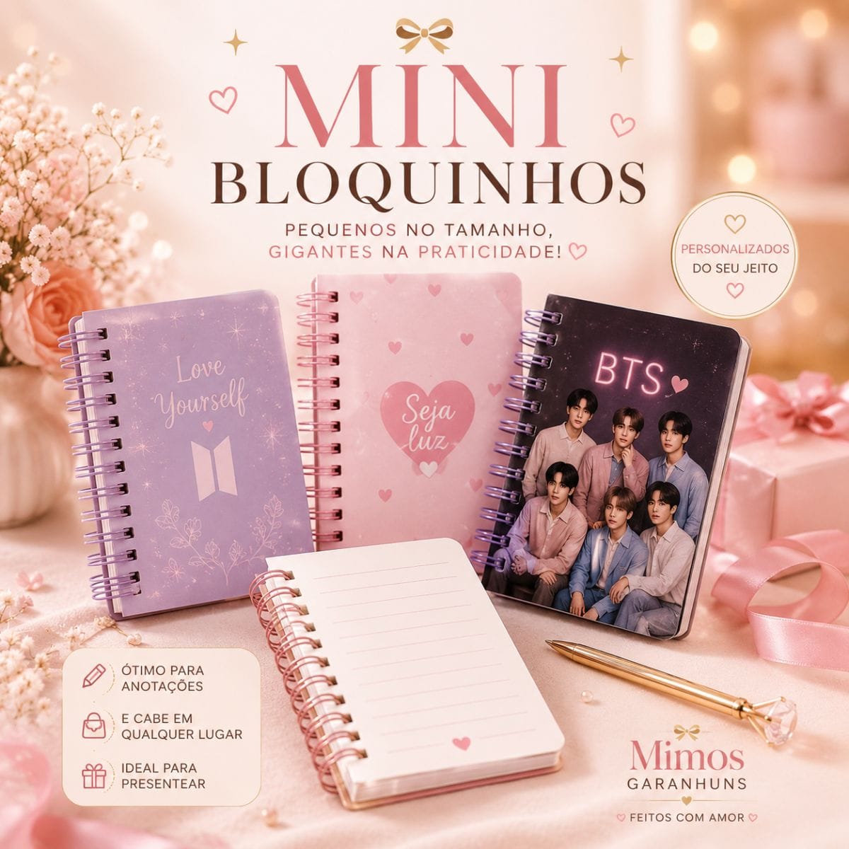 Mini Bloquinho Personalizado Premium