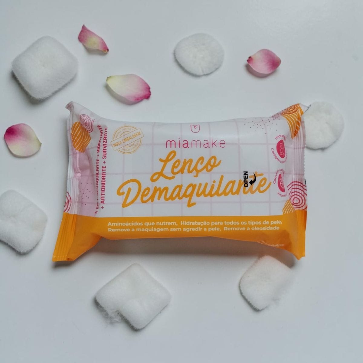 Lenço demaquilante miamake