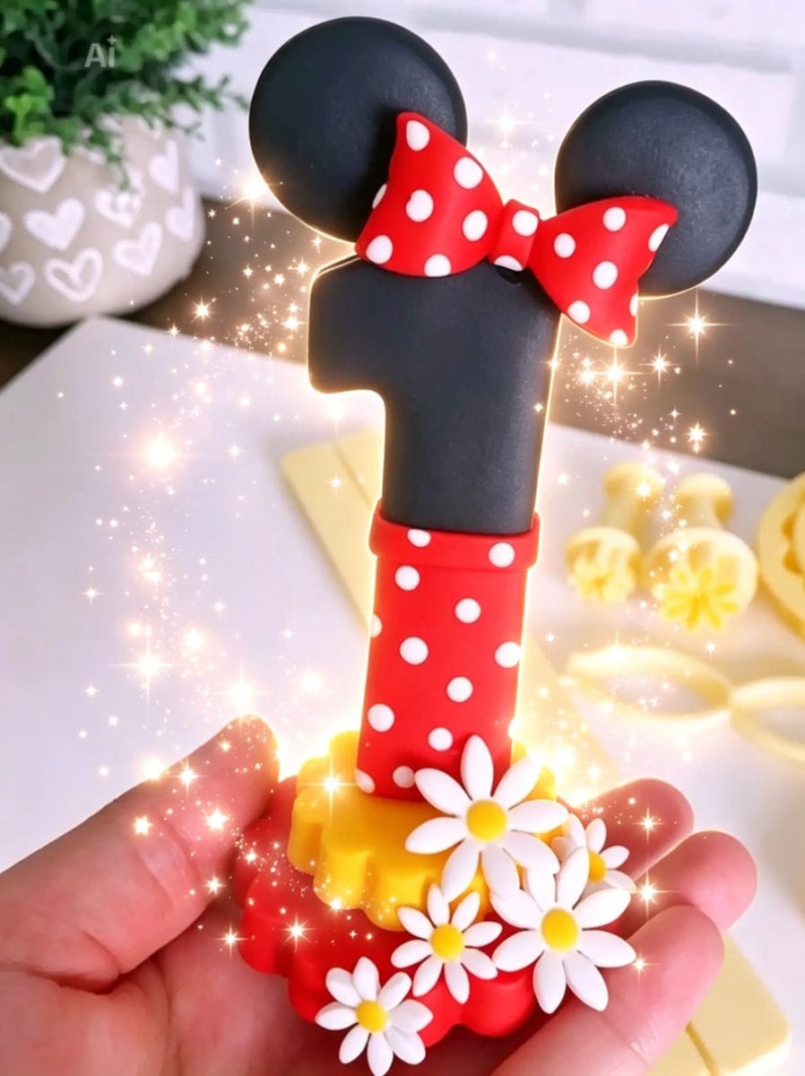 Topo de vela Minnie