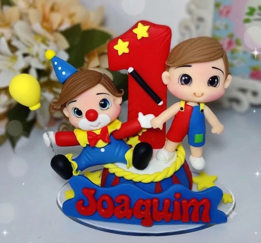 Topo de bolo tema circo
