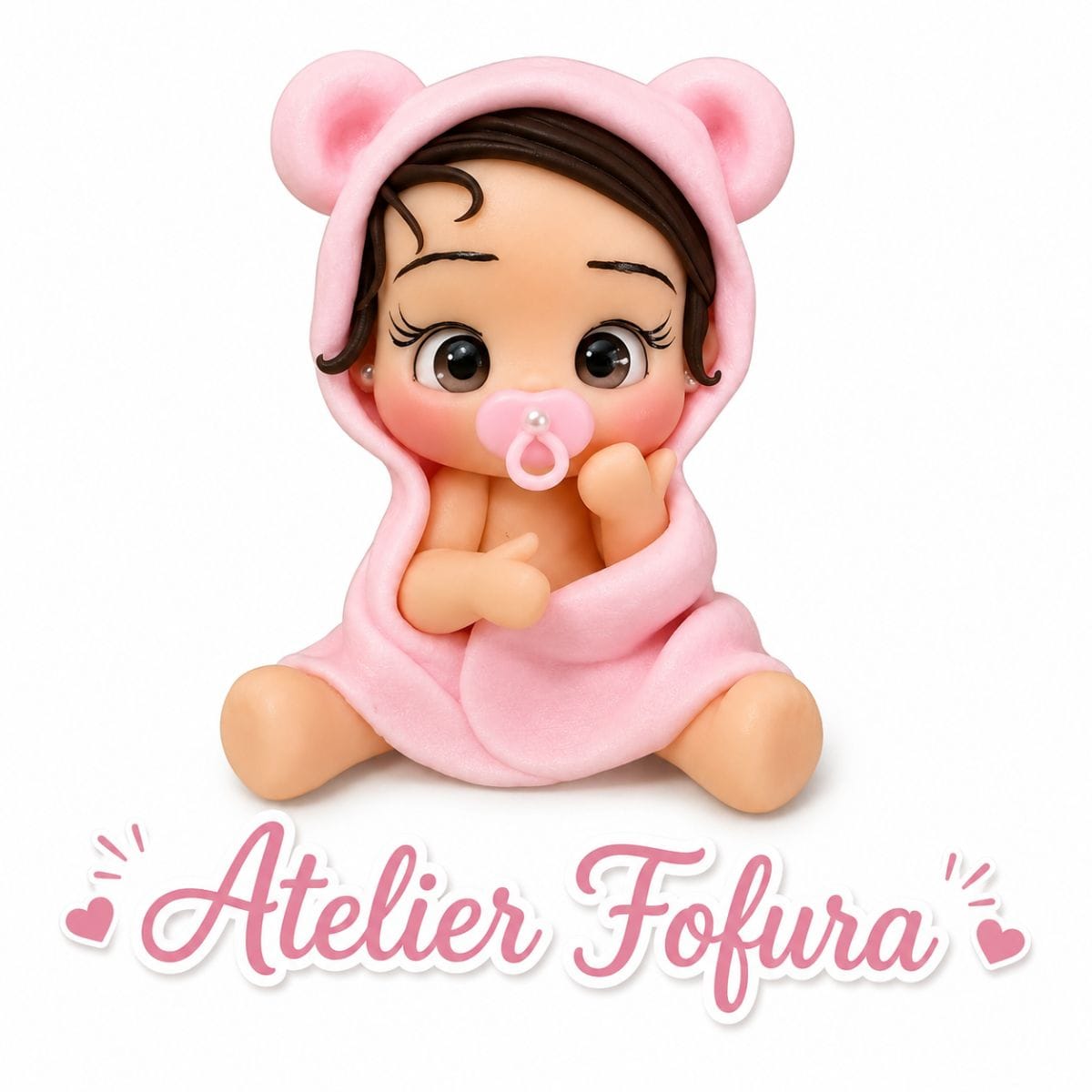Aplique babys de ursinho (masculino e feminino)