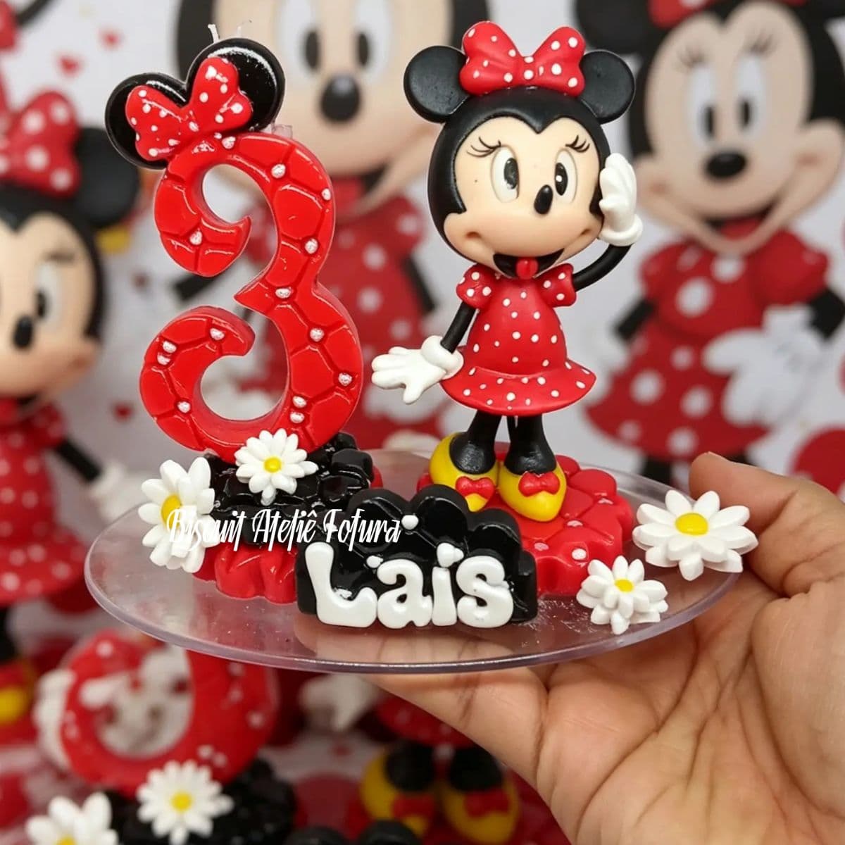 Topo de bolo da Minnie