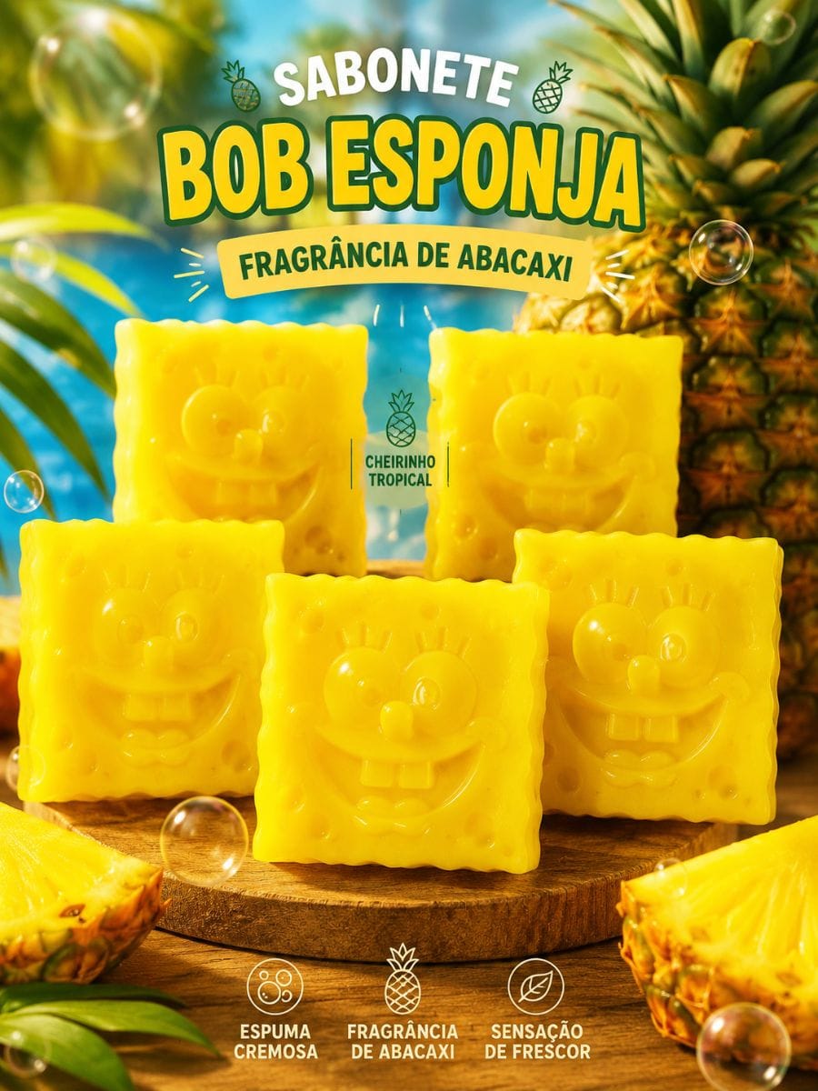 Sabonete de Abacaxi do Bob esponja