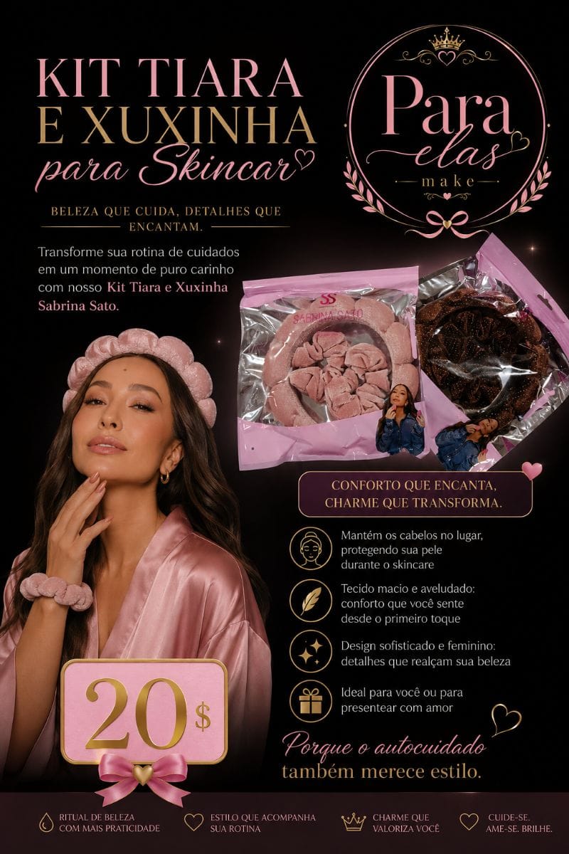 Kit tiara e Xuxinha
