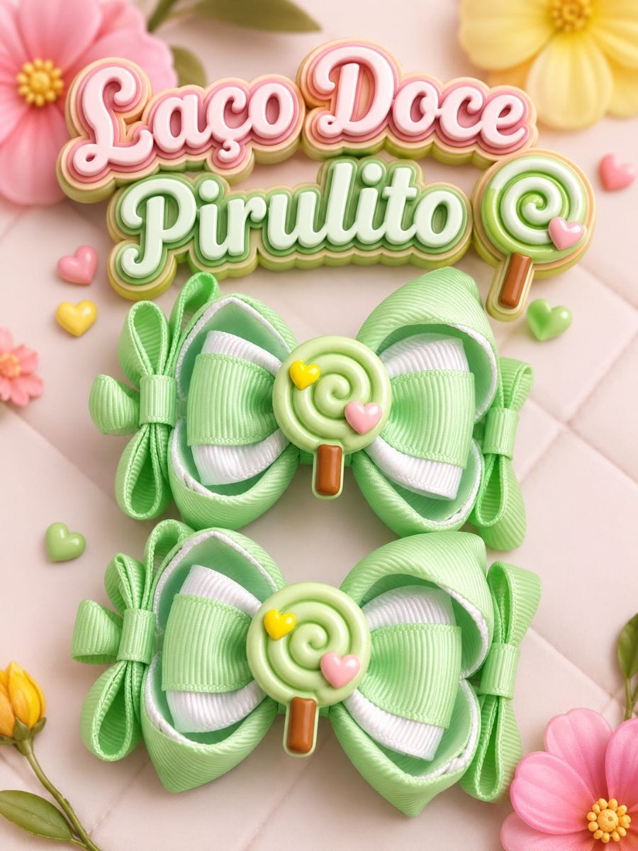 Laço Amora Pirulito Bico de Pato (É O PARZINHO)