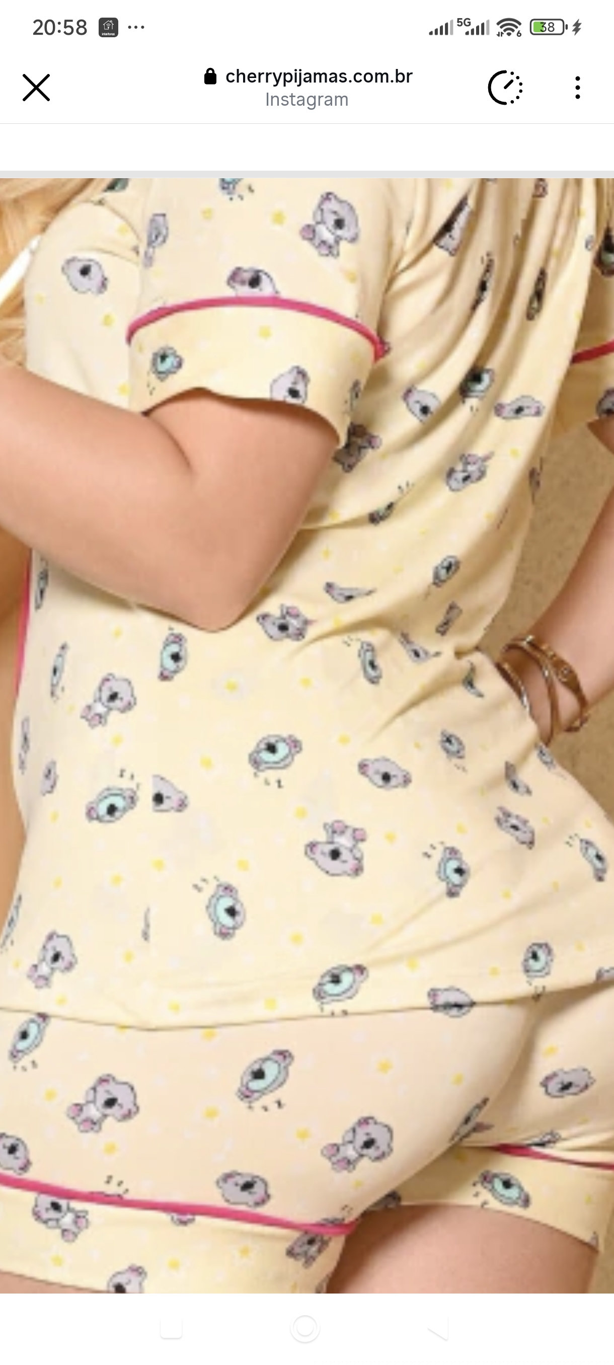 Pijama Americano Estampado - Coala