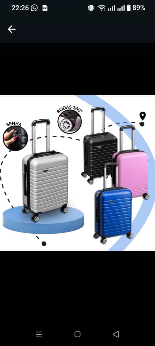 Mala de viagem unidade