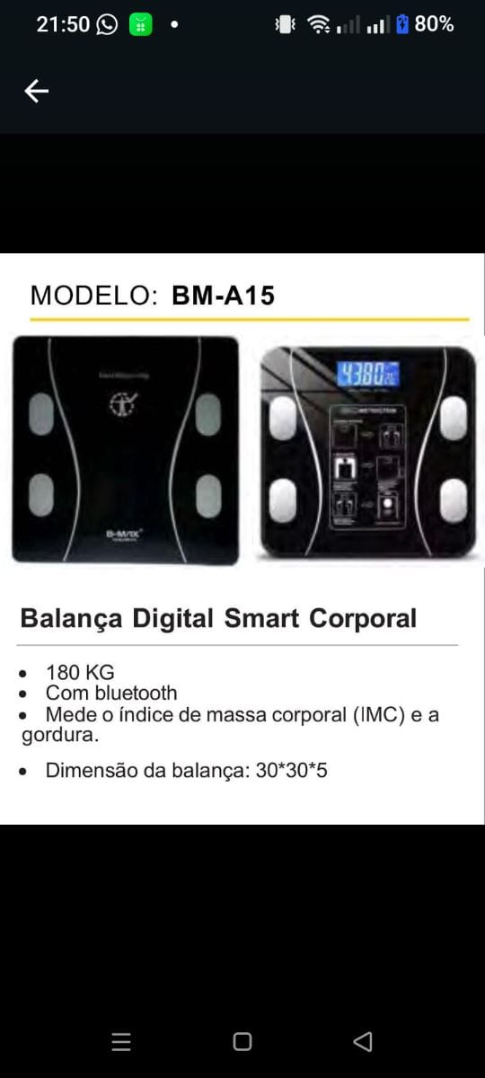 Balança digital corporal
