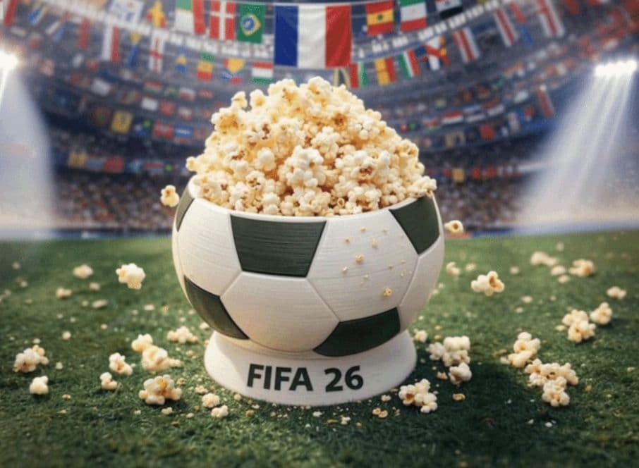 ⚽🍿 Porta-Pipoca Bola de Futebol