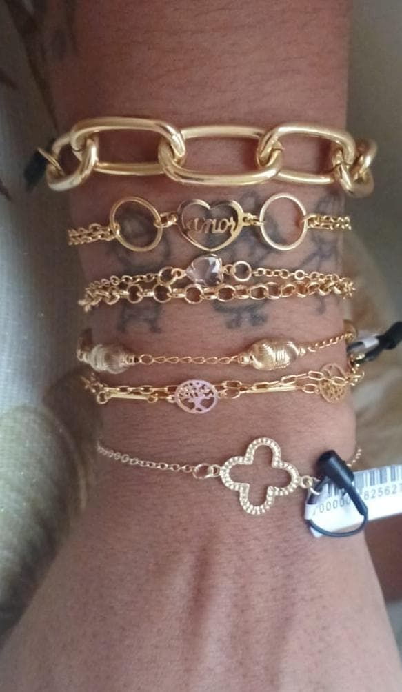 Pulseiras banhadas no ouro 18k