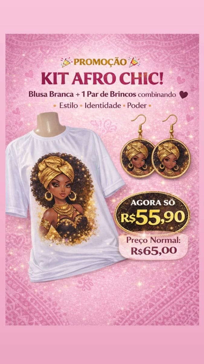 Conjunto Blusa e brinco