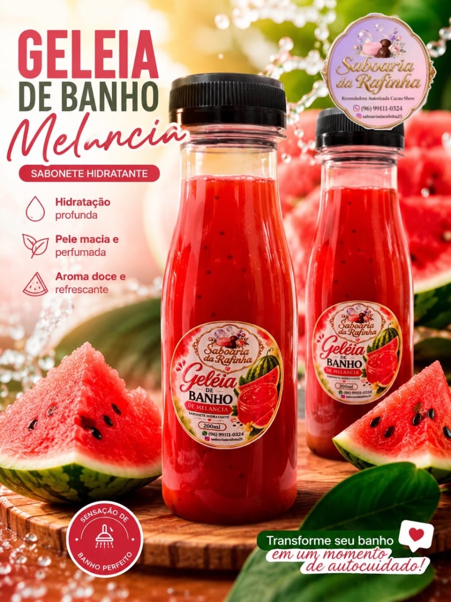 Geléia de banho de Melancia 🍉