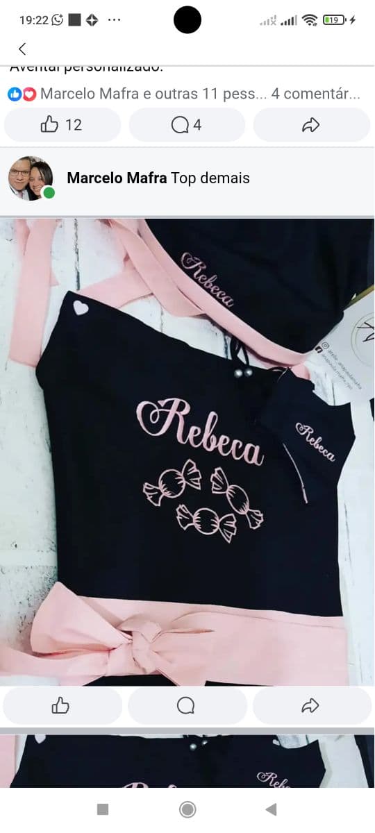 Kit avental confeiteira