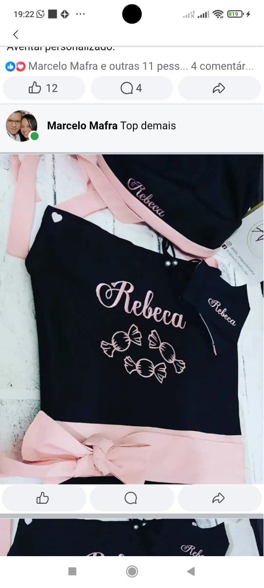 Kit avental confeiteira
