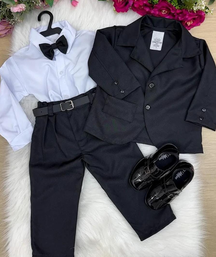 Conjunto paletó preto