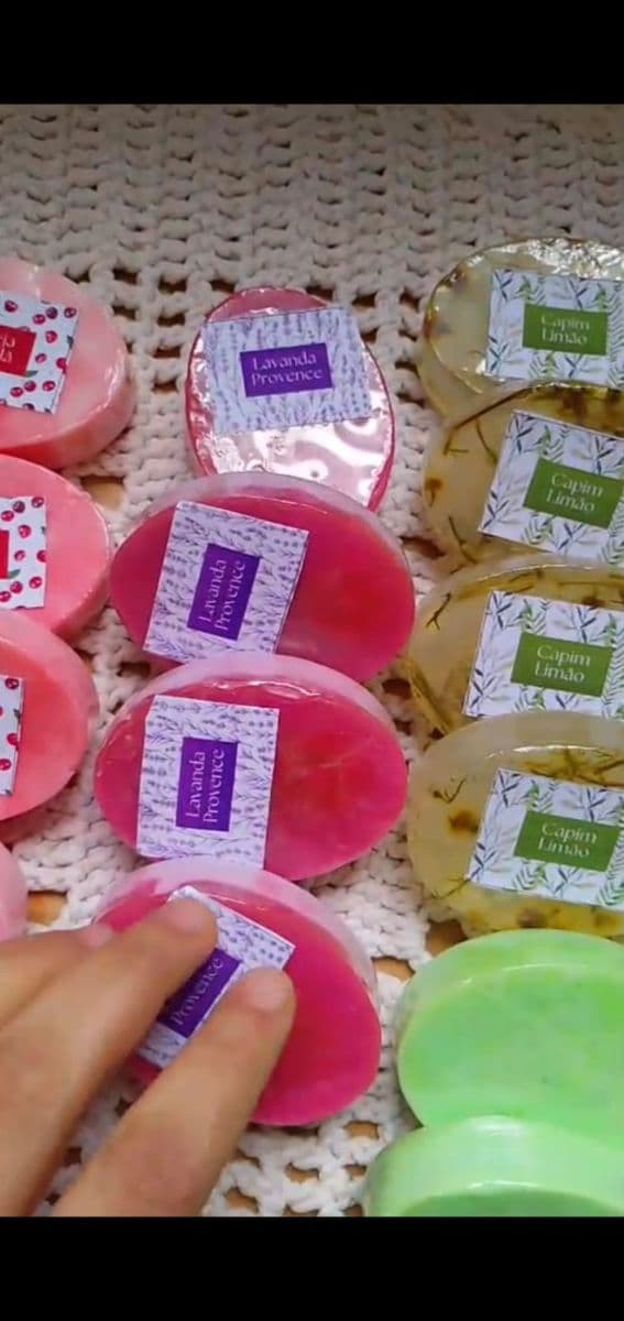 Sabonetes artesanais,cheirinhos deliciosos 50g