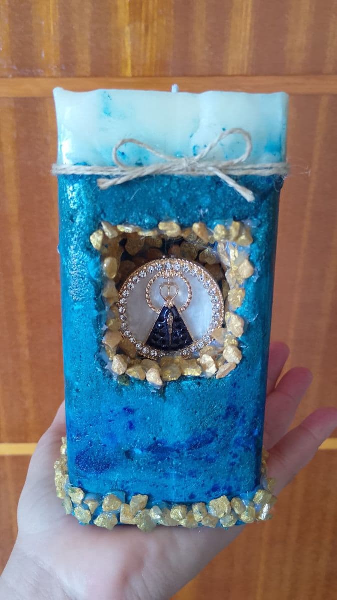 Vela oratória nossa senhora Aparecida rústica