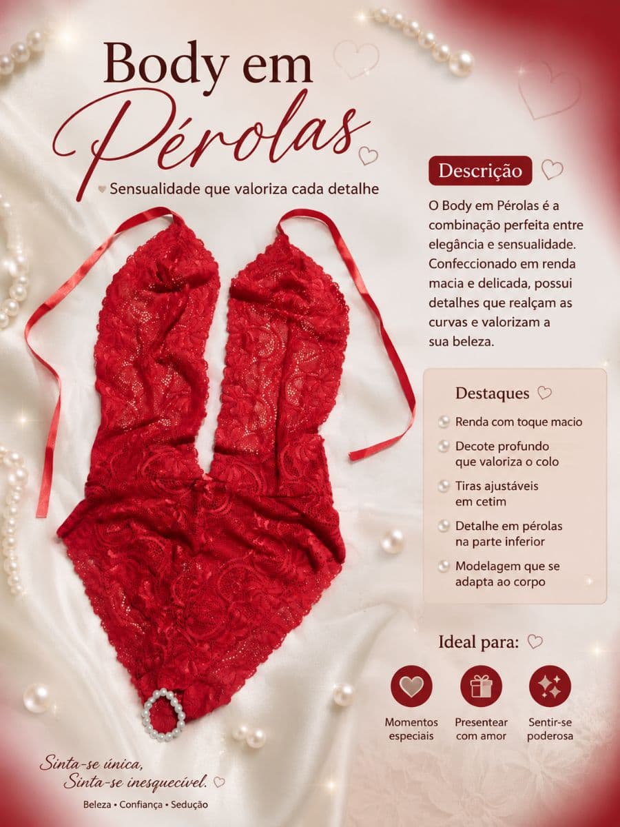 Body pérolas tailandesa