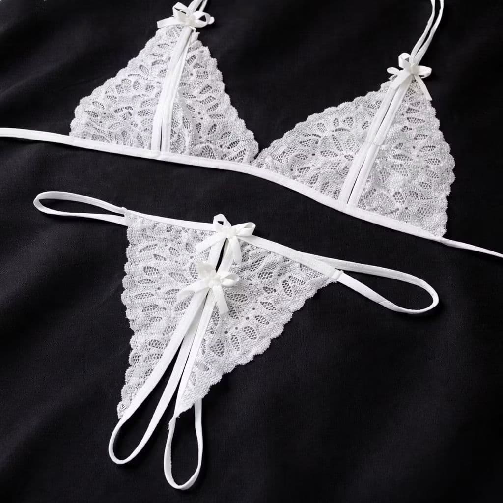 Lingerie branca marido apressadinho