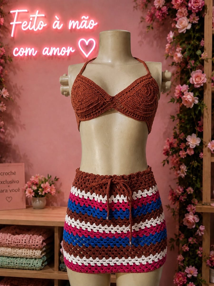 Conjunto crochê