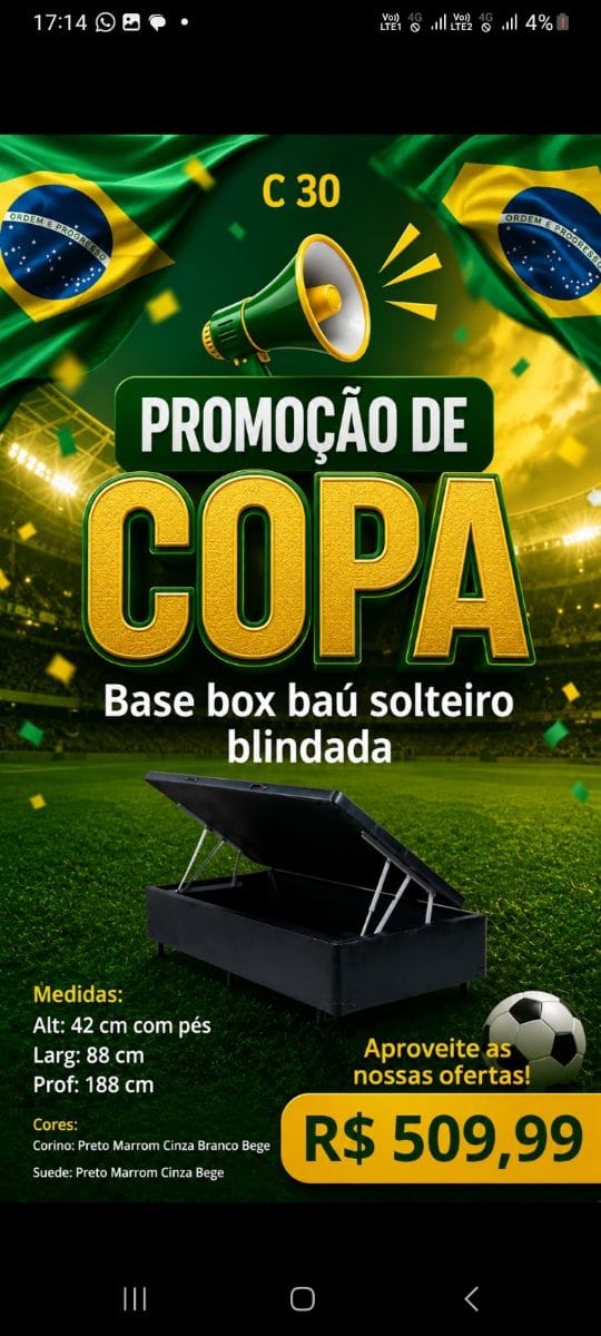 BASE BOX BAÚ SOLTEIRO