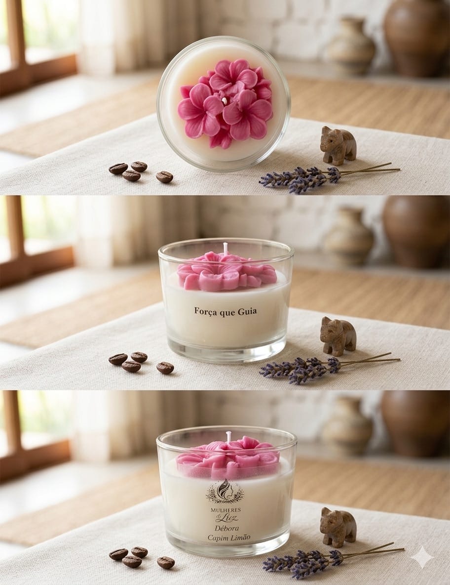 Vela Aromática Mulheres de Luz | Velas Decorativas Premium | Presente Sofisticado | Ana, Débora, Sara, Rute
