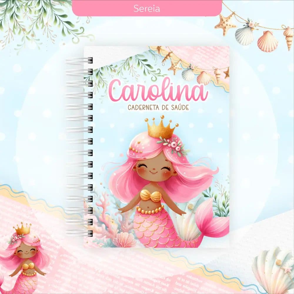 🌸 Caderneta de Vacinação Personalizada – Meninas 🌸