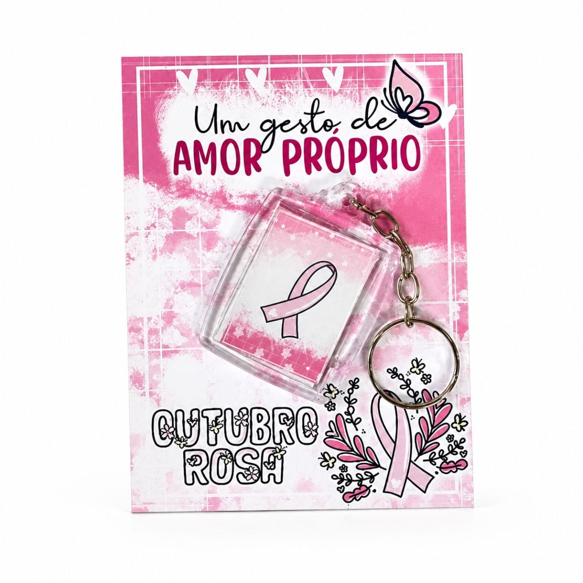 Card com chaveiro