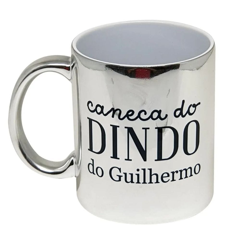 Caneca prata cromada
