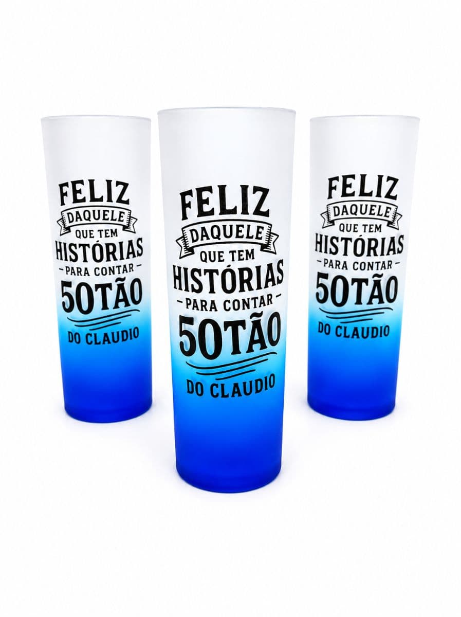 Copo azul degradê