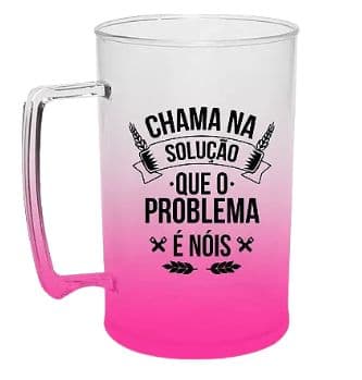 Copo chop rosa degrade