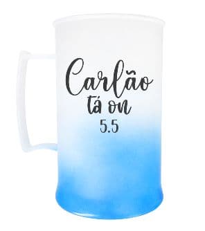 Copo chop azul degradê
