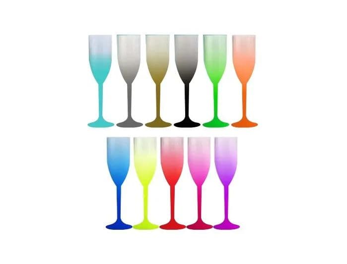 Taça Champanhe degradê (ped. min. 10 un.)