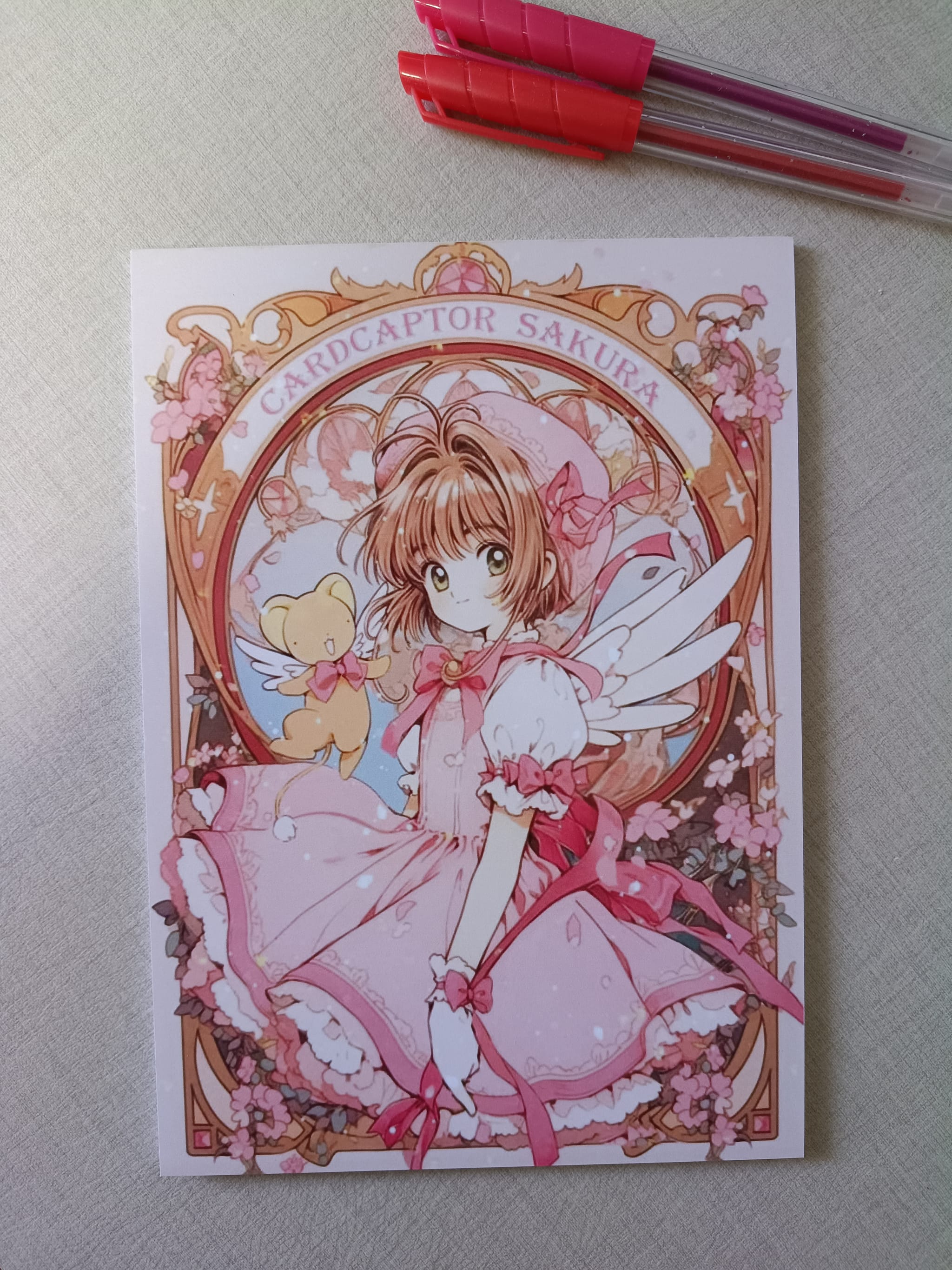 Papel Carta Sakura Card Captors ou Bloco de Anotações