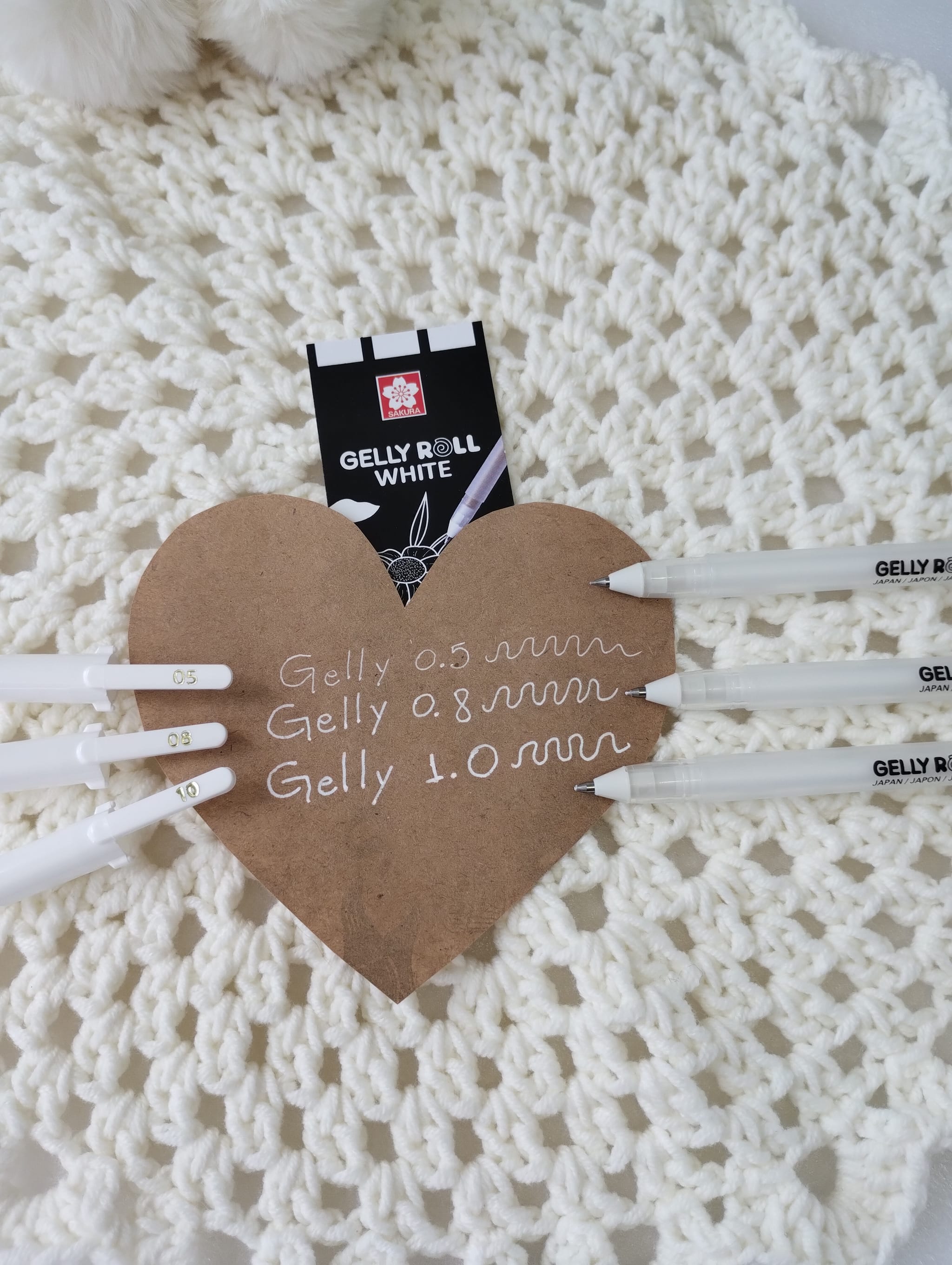 Caneta Gelly Roll Branca Sakura Importado dos Estados Unidos