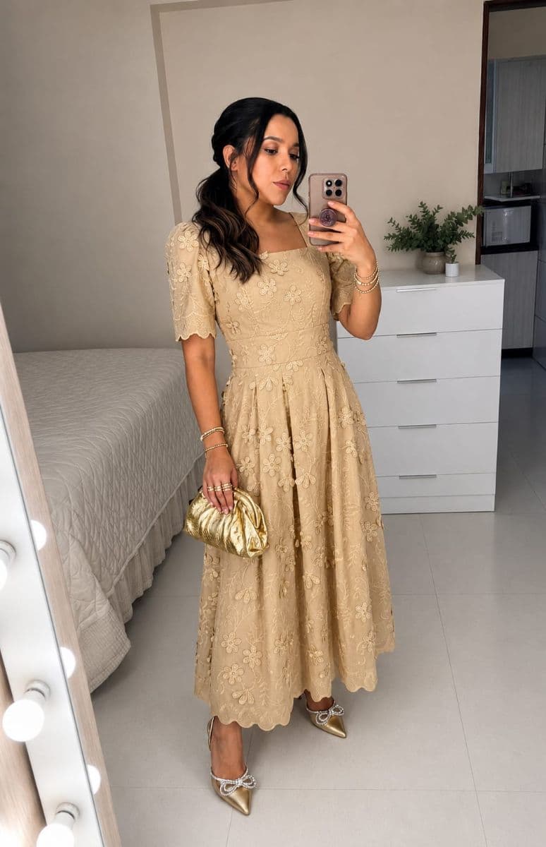 Vestido Gabriela Romântico.