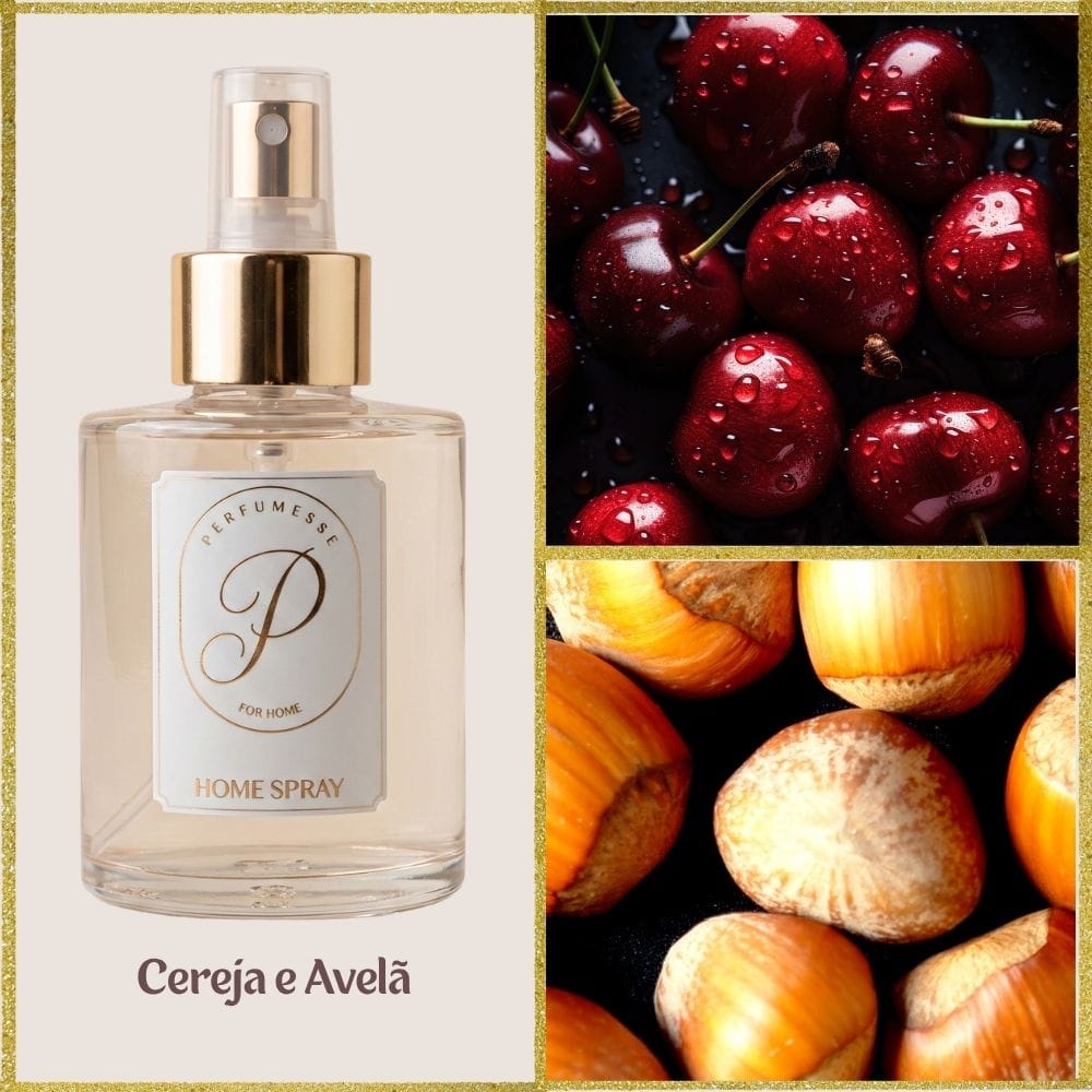 HOME SPRAY CEREJA E AVELÃ - 200ML FRASCO PET
