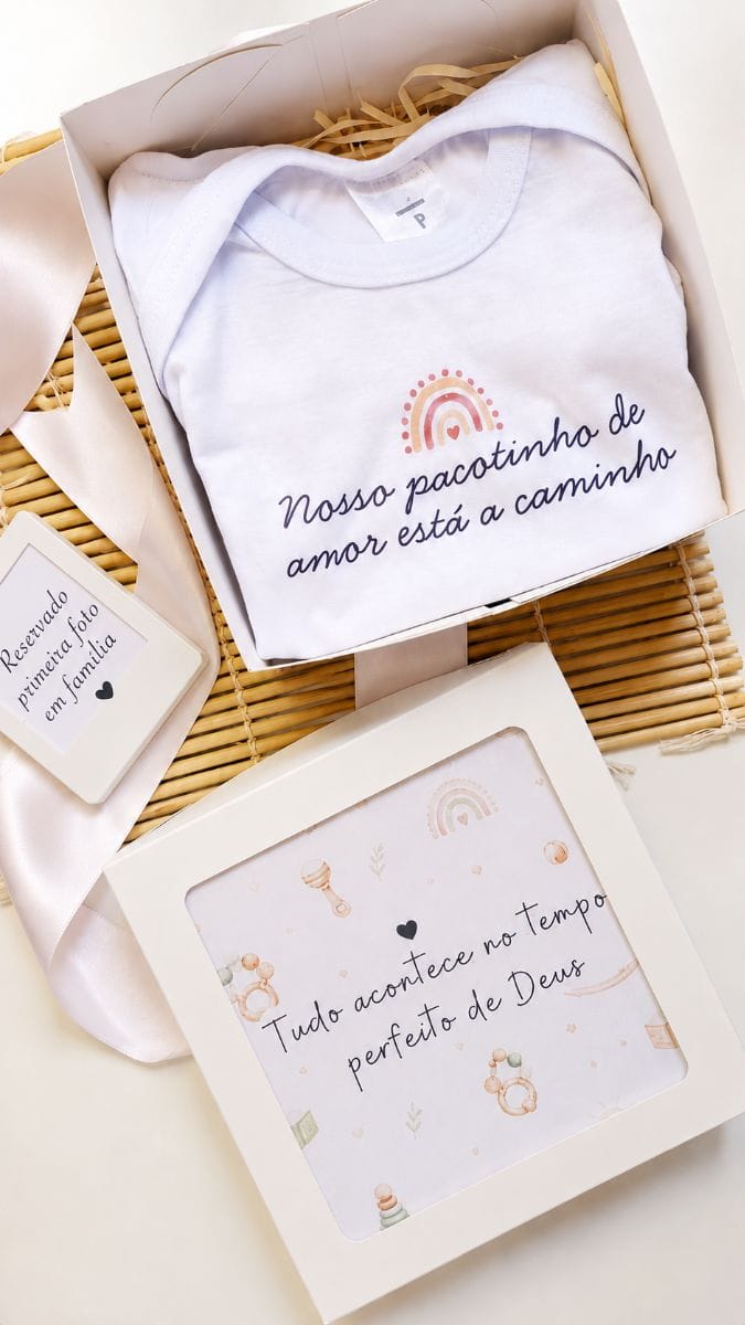 Kit body revelação + Polaroid 3d