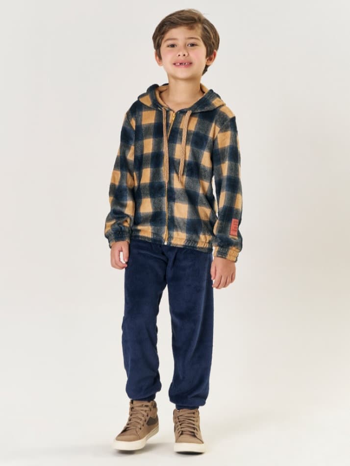 Conjunto casaco zíper e calça Tileesul