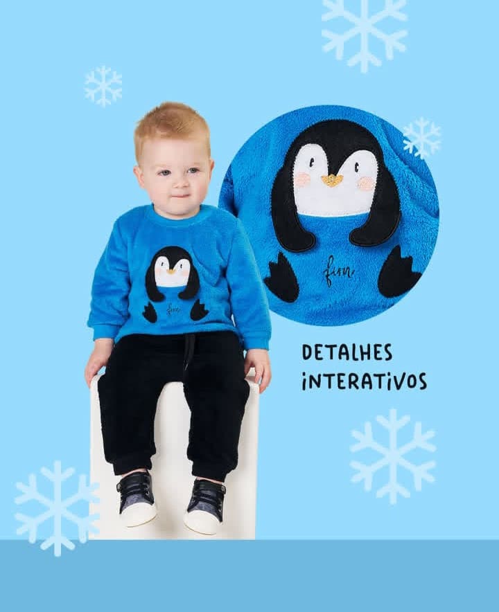 Conjunto Baby Pinguim Tileesul
