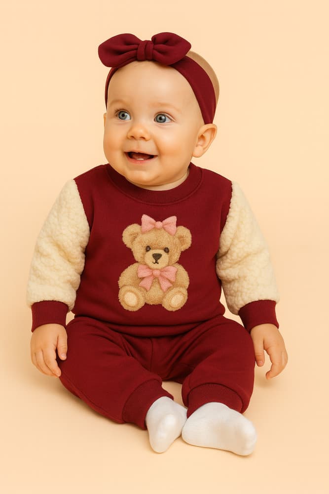 Conjunto Baby menina ursinho Jidi