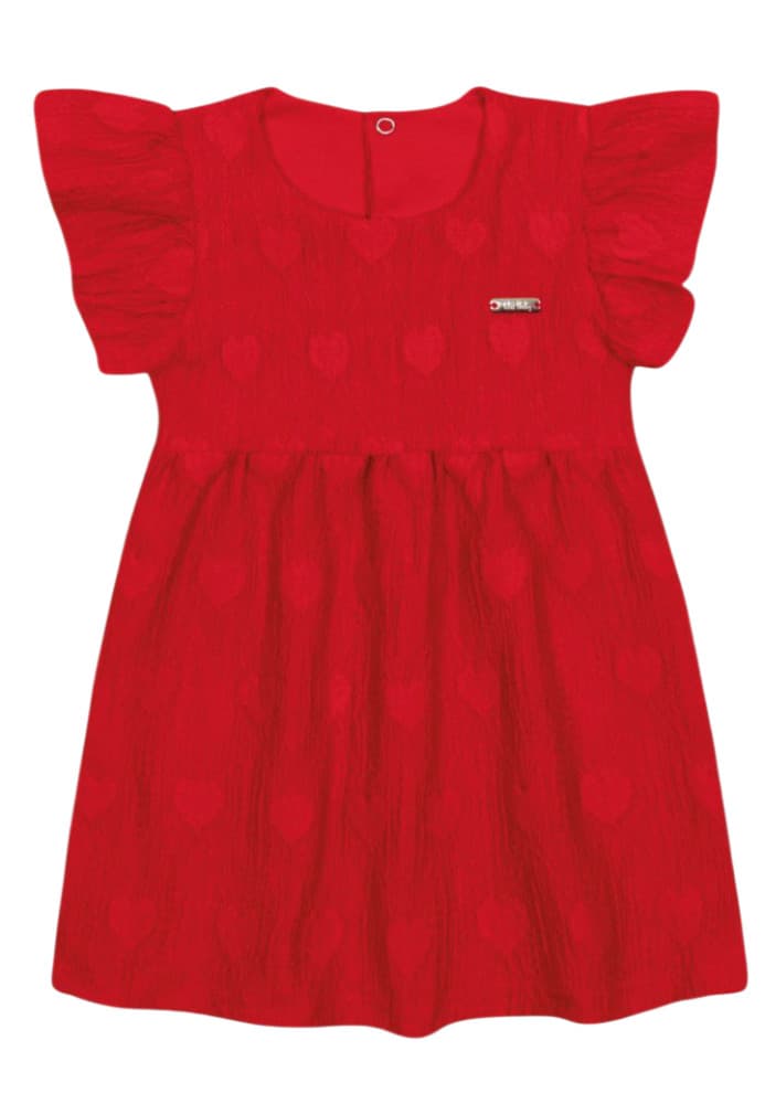 Vestido baby corações Tileesul