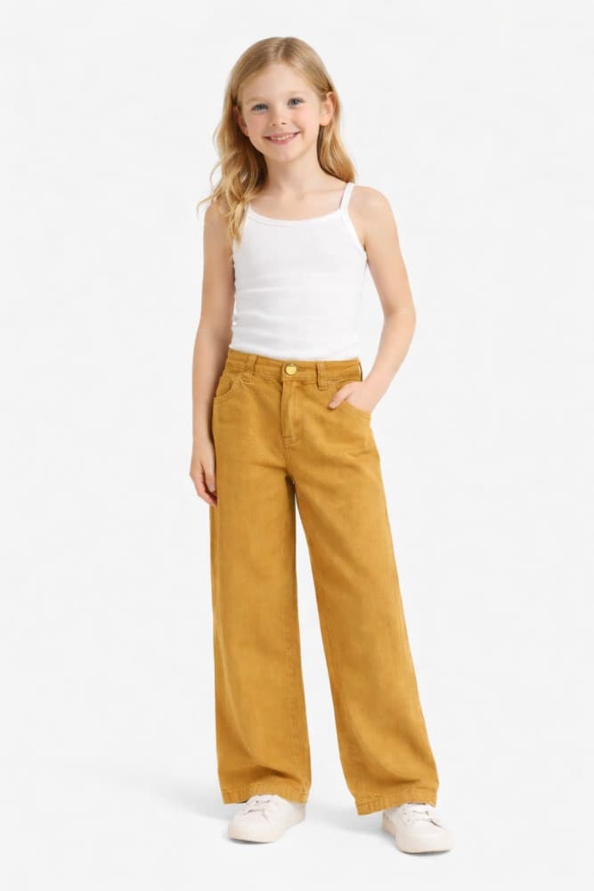 Calça Sarja Wide Leg
