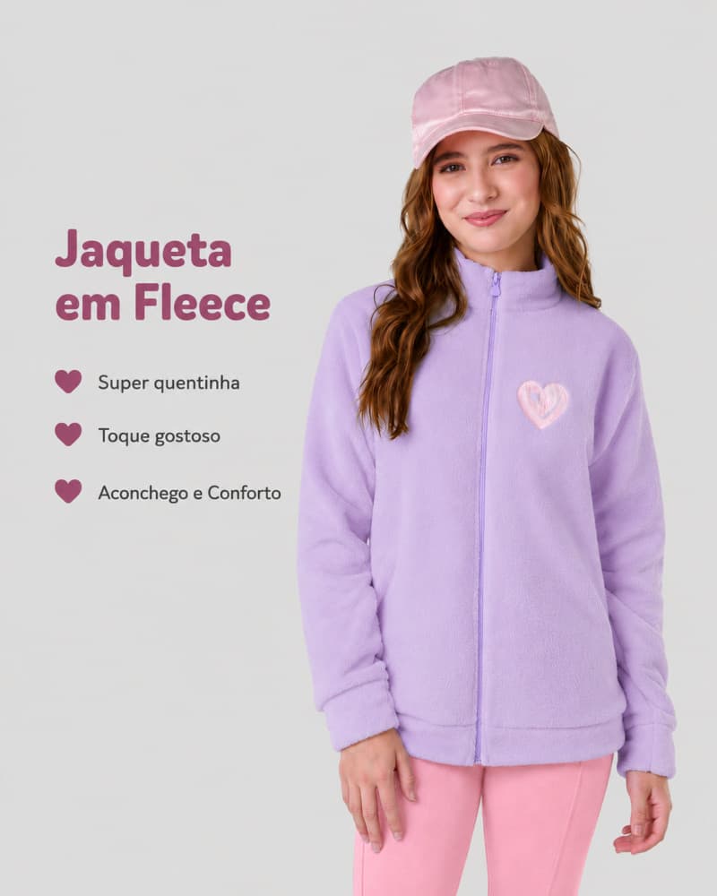 Jaqueta em Fleece